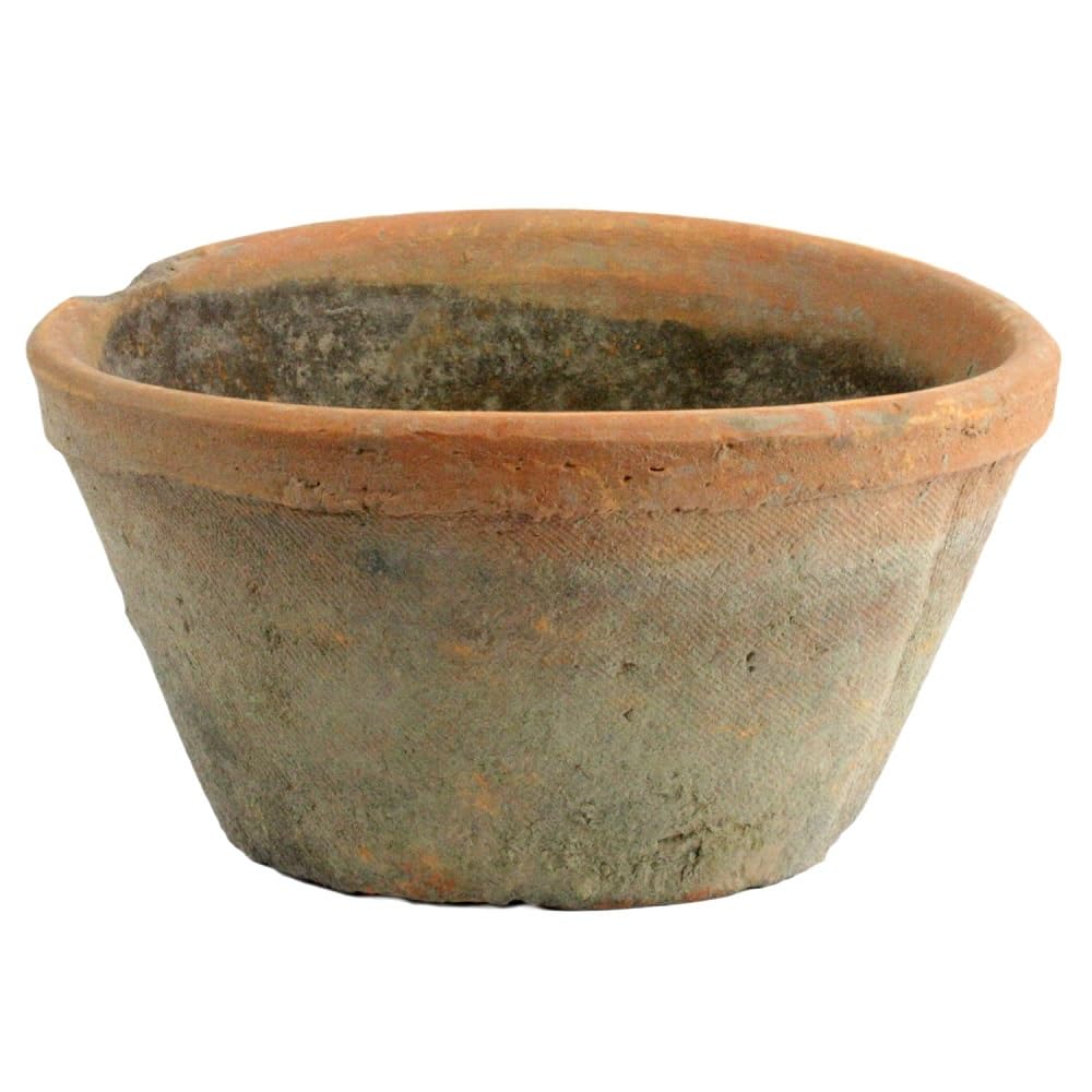 Photo 1 of HomArt Rustic Terra Cotta Oval Pot, Small, Antique Red, 1-Count