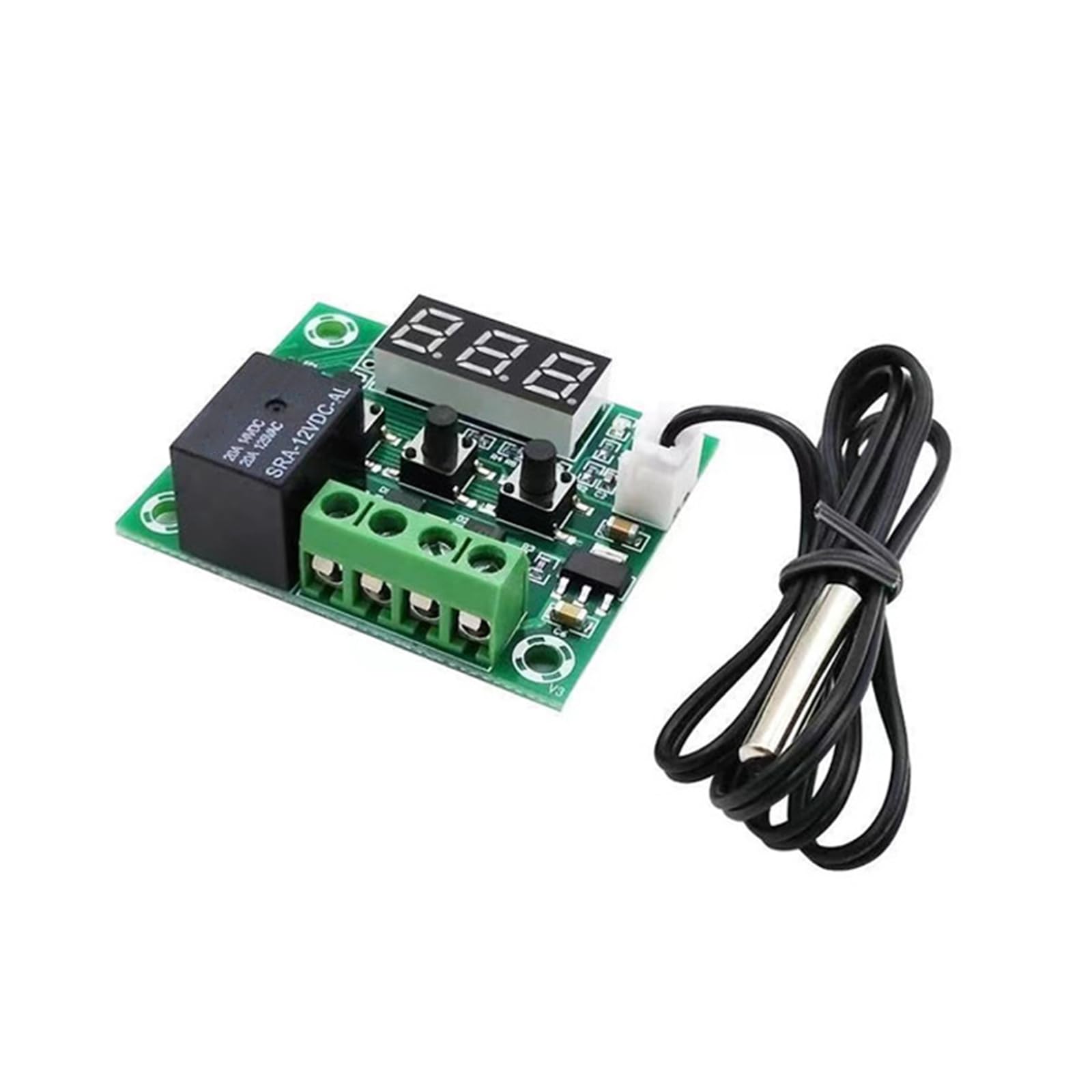 W1209 Accurate Temperature Control Module Digital Temperature Controller Relay Output Controller with Small Electronics LED Indicator