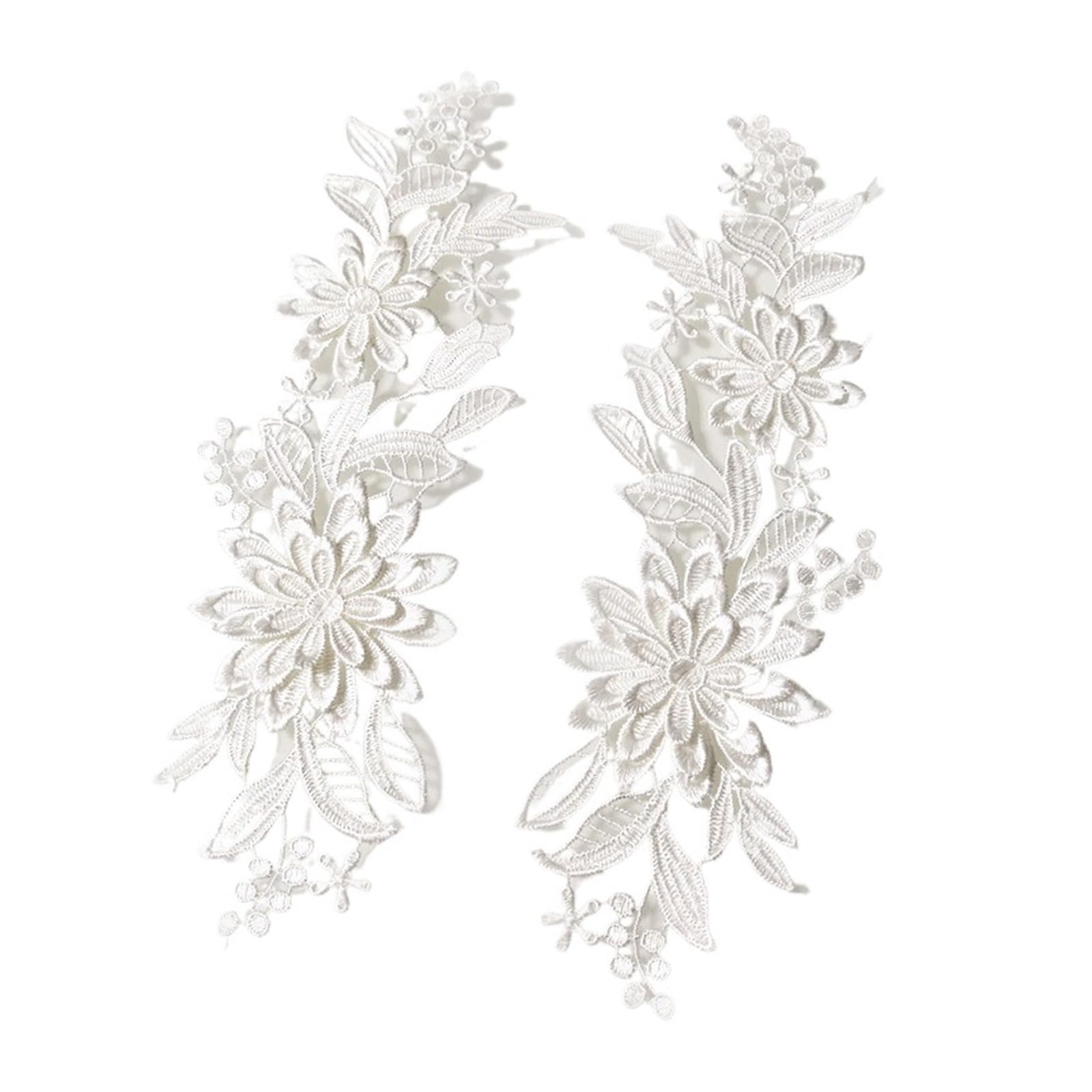 Appliques de dentelle brodées 3D pour customiser une robe
