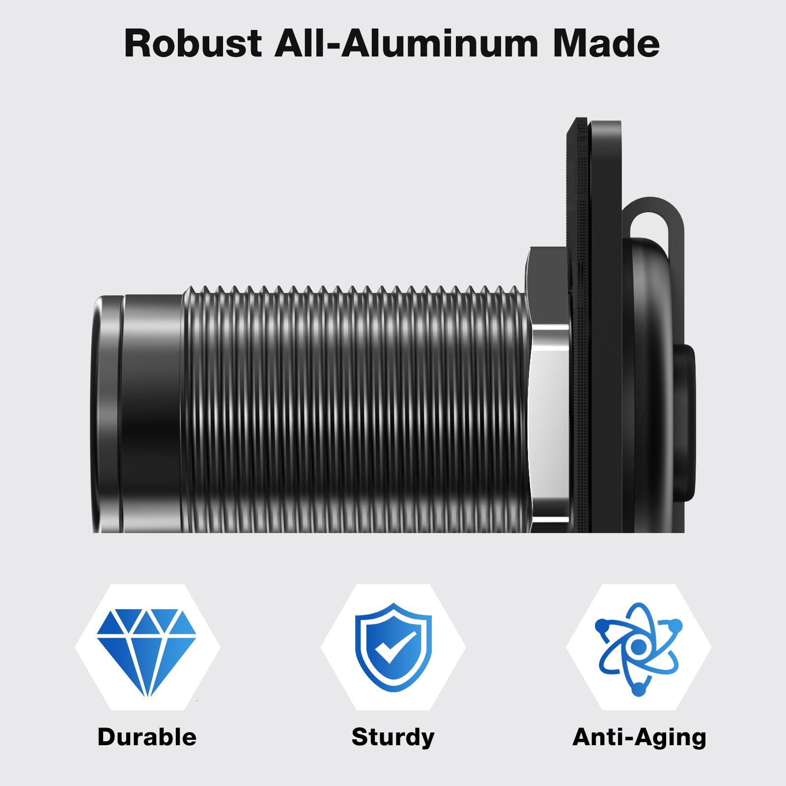 Prise murale RJ45 étanche pour Starlink Gen3/Mini, Ethernet CAT6 femelle vers femelle en aluminium, connecteur de panneau étanche IP68 pour camping-car, remorque hors réseau