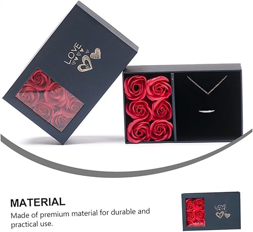 Miniatura 7 de NOLITOY 1 Set Box Packaging Jewelry Box Packing Box Packaging Box Eco-friendly Gift Box Banquet Gift Box Vintage Jewelry Rose Jewelry Ring Eternal