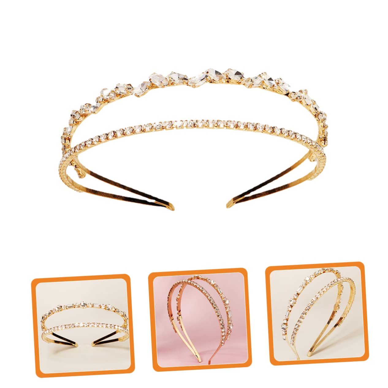 Healeved 5pezzi Cerchietto Accessorio Nuziale Per Cerimonie e Colori Matrimoni e Speciali