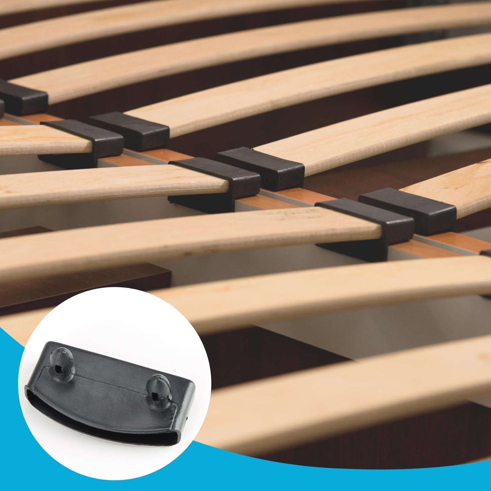 Supporti Per Reti Letto - 20 Pezzi In Plastica, Per Letti Singoli E Matrimoniali, Ricambio Pratico - Foto 12