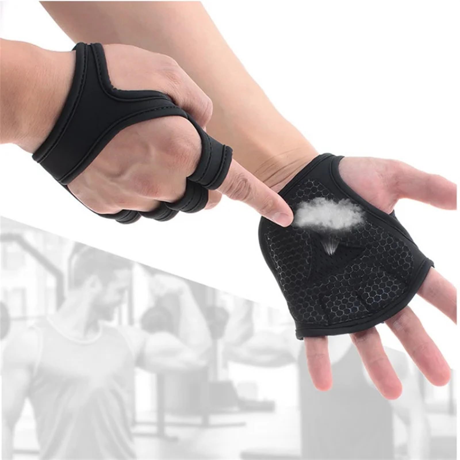 Gym Grips Gants de Fitness de gymnastique protège-main hommes femmes musculationmmes femmes musculation entraînement puissance haltérophilie gants d'entraînement haltères poignées coussinets