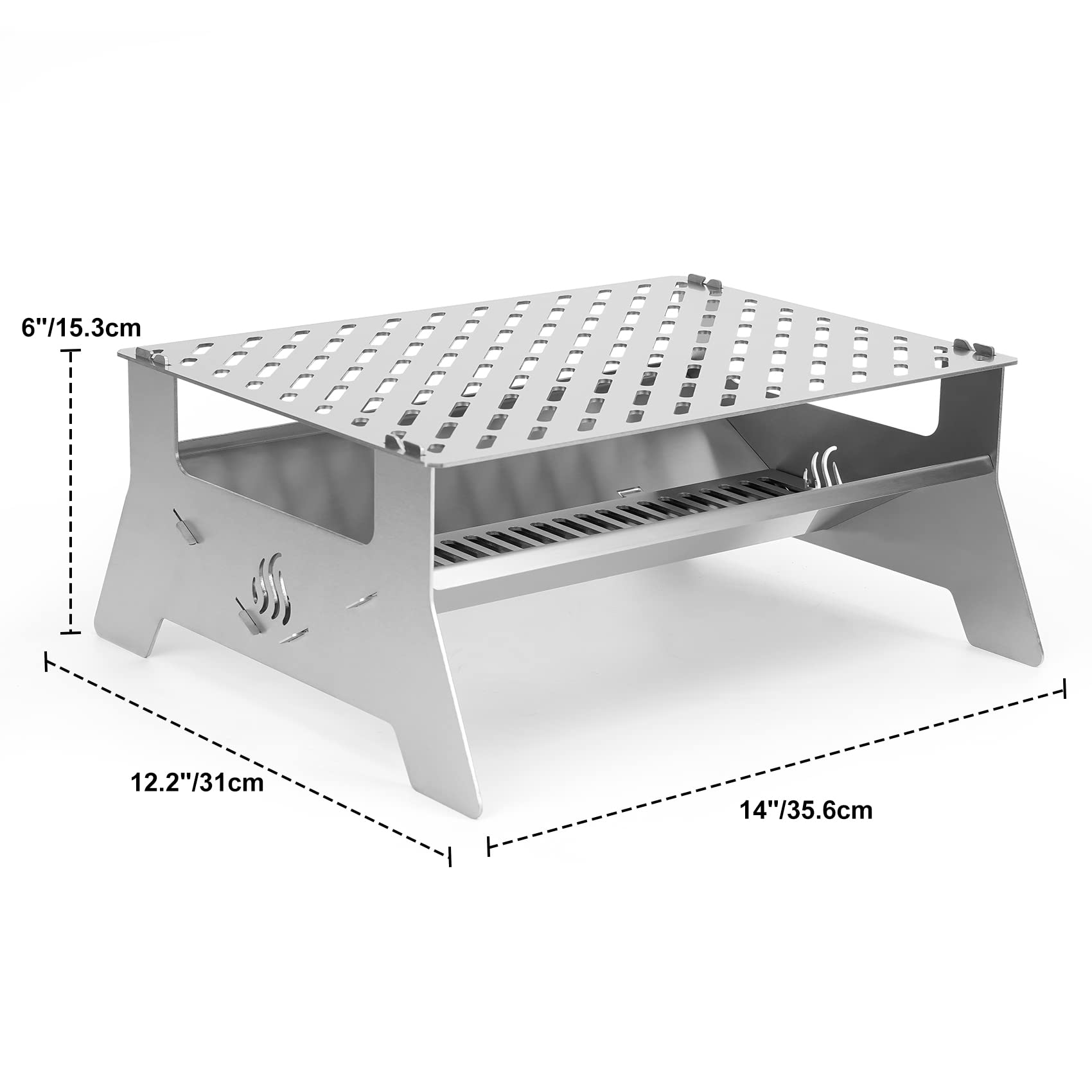 Onlyfire Griglia a Carbone in Ceramica Barbecue Portatile a Carbone con