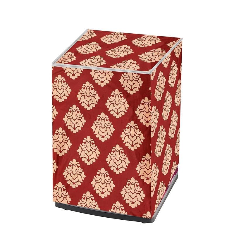 Image of WOAH Top Load Fully Autometic Washing Machine Cover Compatible With ifb samsung bosch whirlpool haier lg and All Brand Universal Size 7kg | 7.5kg | 8kg (Maroon) D