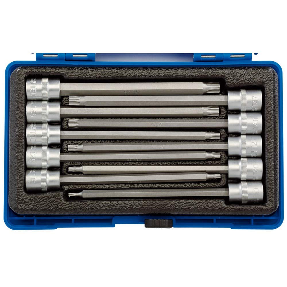 Draper 16311 Draper TX-STAR Long Socket Bit Set 3/8"" Sq Dr 150mm (10 Piece)