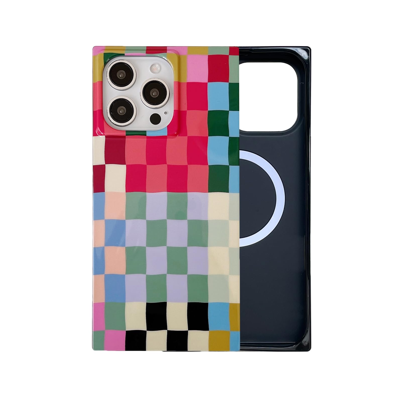 Coque iPhone 14 Pro vichy protège des chutes avec style rétro cool - 8