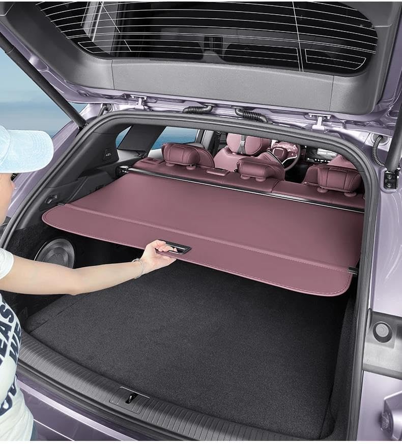 For Voyah Trunk Covering Curtain Diaphragm Storage Baffle Tail Box Special Sturdy Boot Cover(Purple)