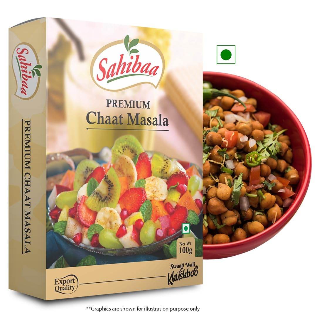 Sahibaa CHAAT Masala POWDER (Pack of 1) | 100 g | Masala & Spices | No Preservatives & No Artificial Color - for Delicious & Flavourful Cooking (B09ZYLGHC9) Amazon Price History, Amazon Price Tracker