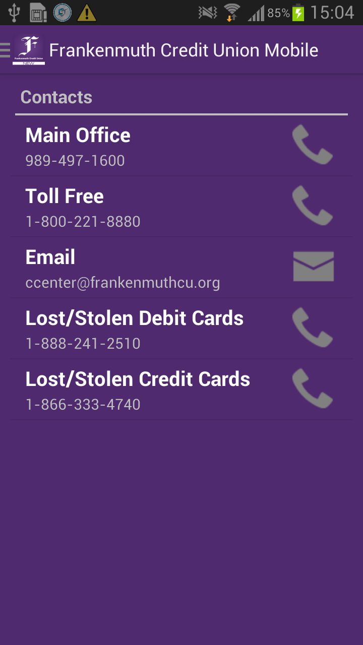 Frankenmuth Credit Union App on Amazon Appstore