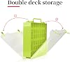 FULLCASE Toys Organizer Storage Compatible with Hot Wheels Car, Container for Matchbox Cars, Mini Toy, Small Dolls, Double Sided Carrying Box for Hotwheels - 48 Compartments (Case Only) Green