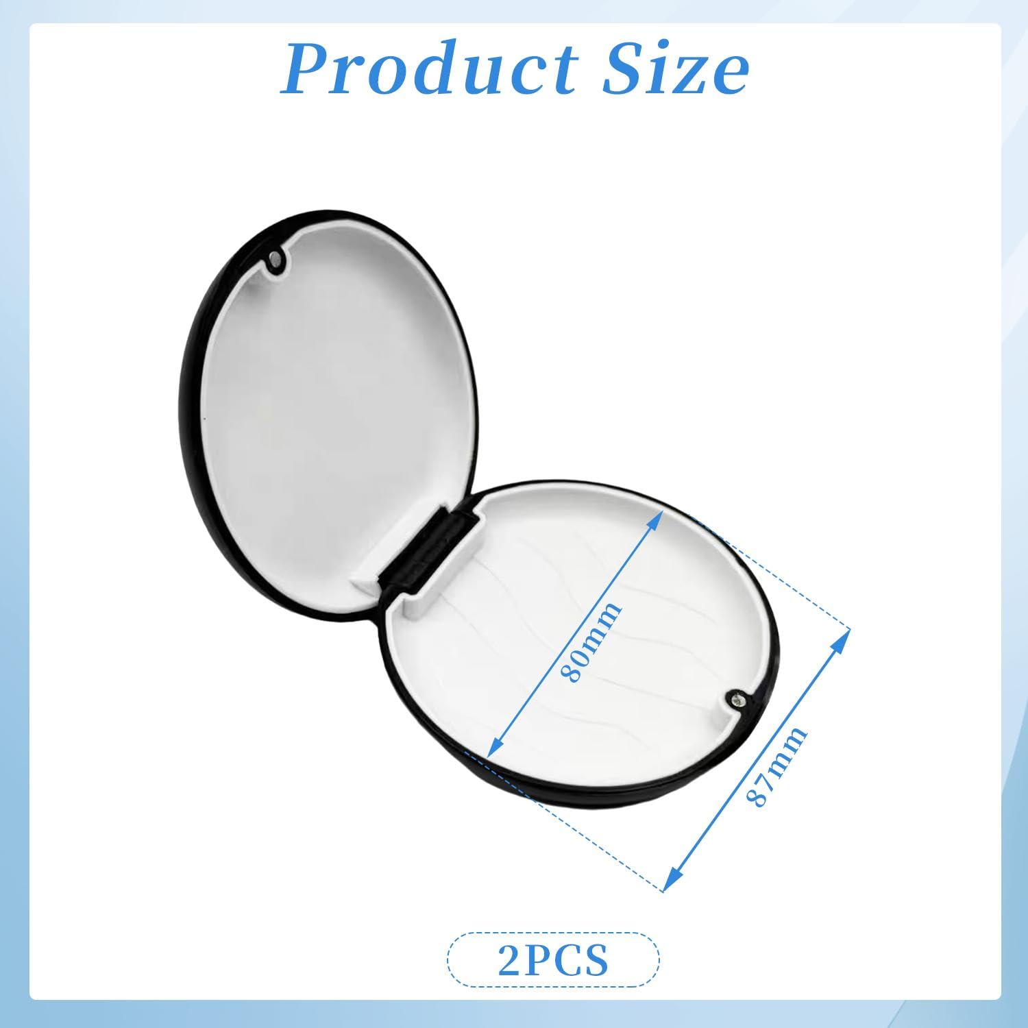 Caja Dental Magnética 2 Piezas, Almacenamiento Aparatos Ortopédicos Sellada Portátil