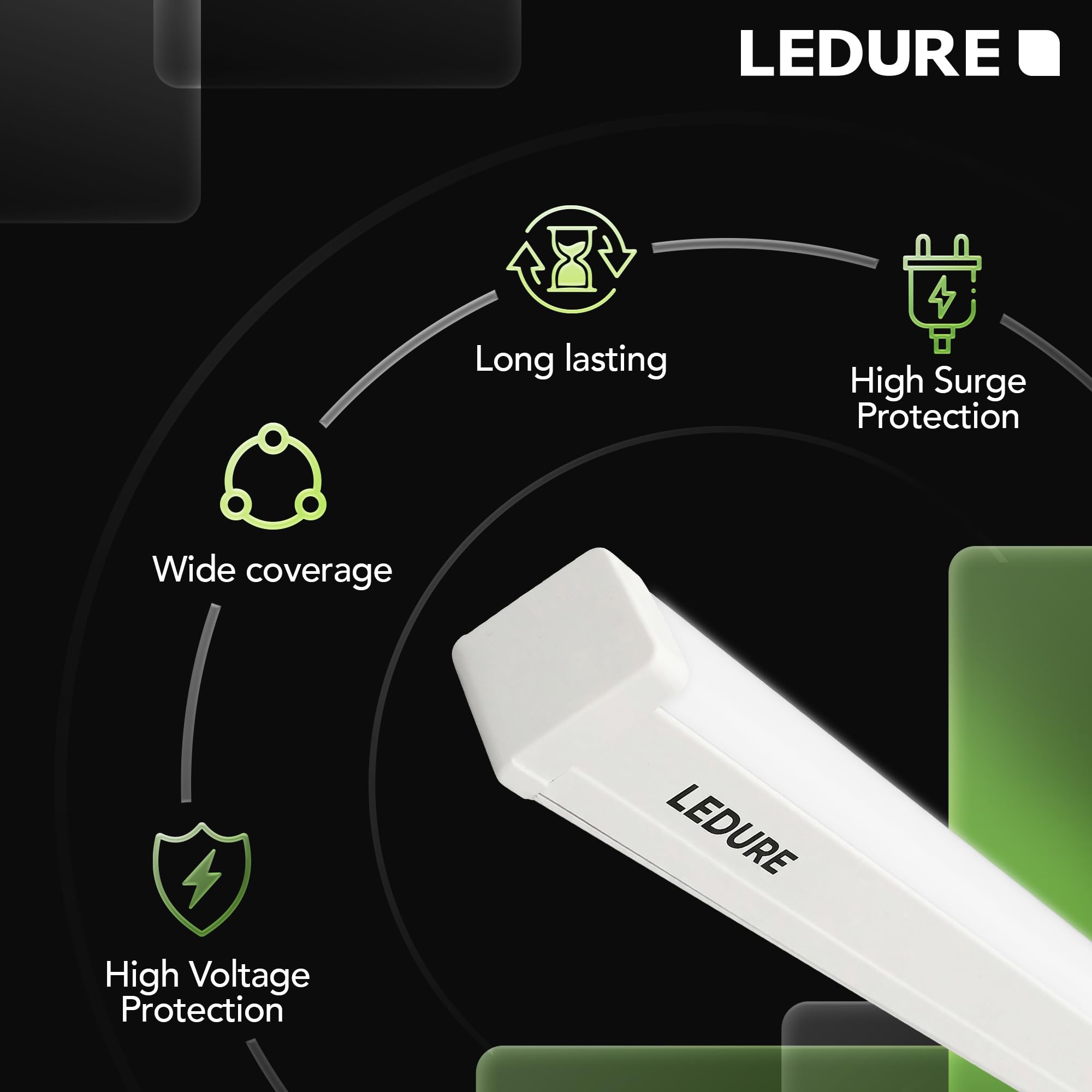 LEDURE Linea 36W LED Batten - Cool White -8 LEDURE Linea 36W LED Batten - Cool White -8
