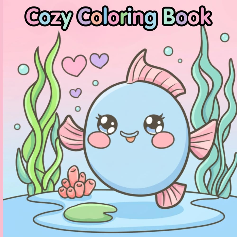 Cozy Coloring Book: Bold & Easy Coloring Book