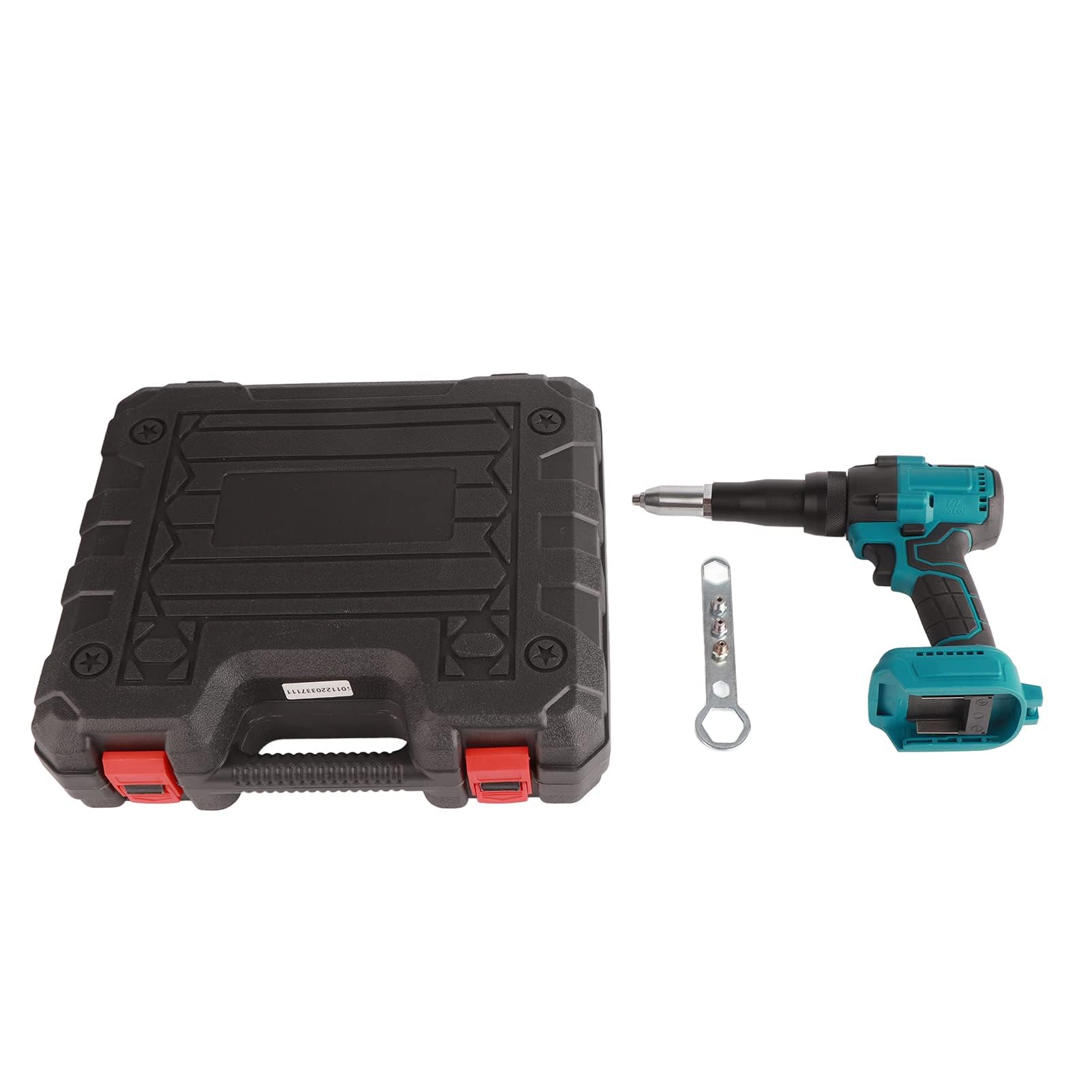 Pistolet à Riveter Automatique 24V - Moteur Sans Balais 10000N - Rivets 3-5mm - 2 Batteries Incluses