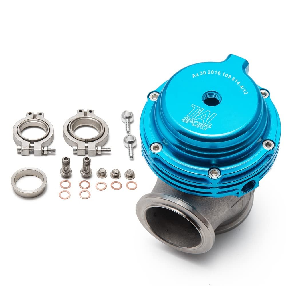 VáLvulas De Escape Válvula de descarga externa de 38 mm, válvula de descarga turbo con bridas de banda en V for colector Turbo de sobrealimentación Valvula De Descarga(Purple)