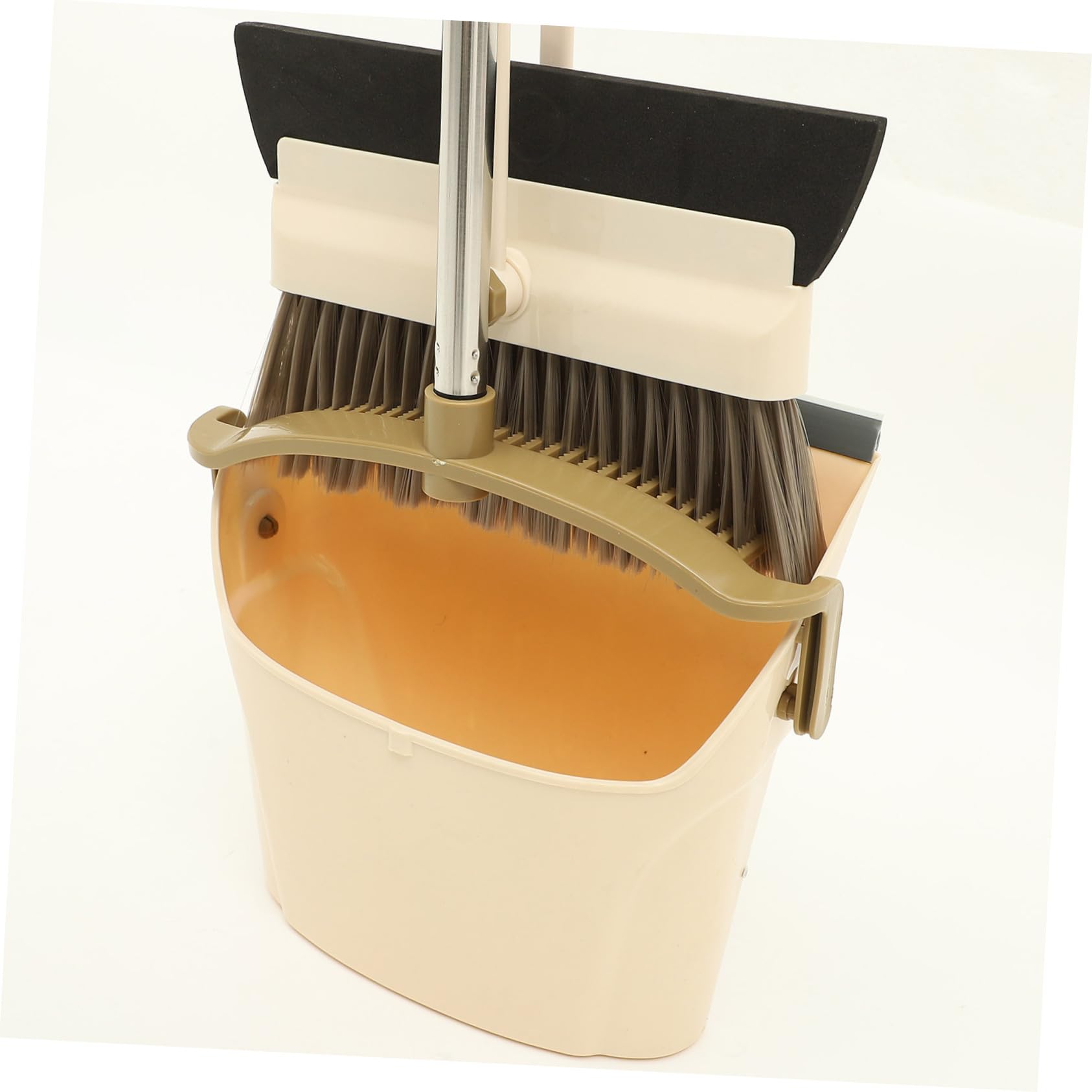 Mini Trapeador Escoba de Mango Largo y Recogedor de Plástico para Limpieza del Hogar, Herramienta de Limpieza Fácil de Usar Adecuado para Suelos y Baño