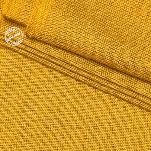 Image of Premium Cotton Flex Fabric for Sewing & Dressmaking | Soft, Breathable, Durable Material | Ideal for Kurtis, Shirts, Dresses, Home Decor & Crafts (Yellow, 1 Meter)