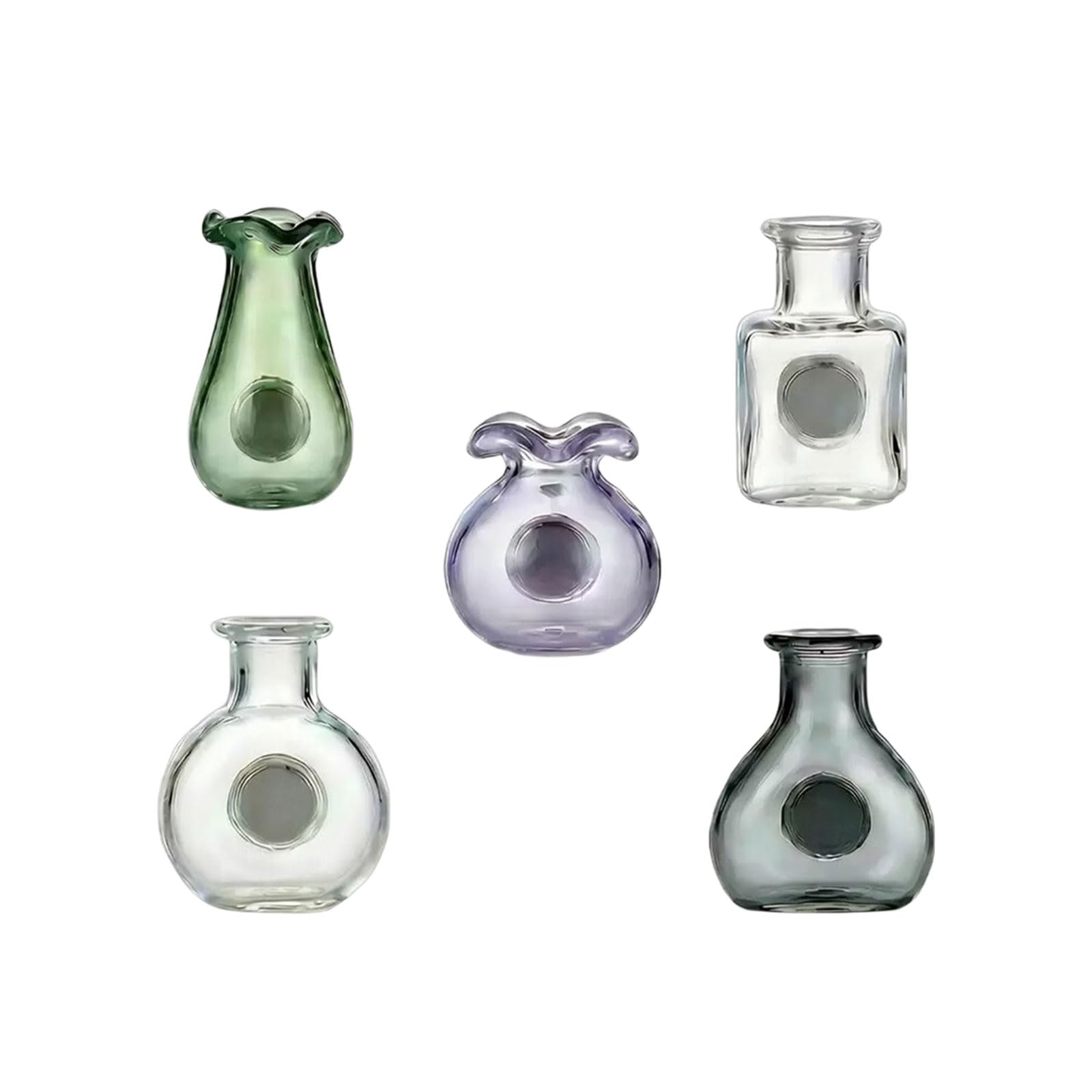 Oxxggkao Refrigerator Small Plant Pots Miniature Hydroponic Vase Fridge Magnets for Offices Whiteboards Kitchens Door Decoration Miniature Hydroponic Vase Fridge Magnets