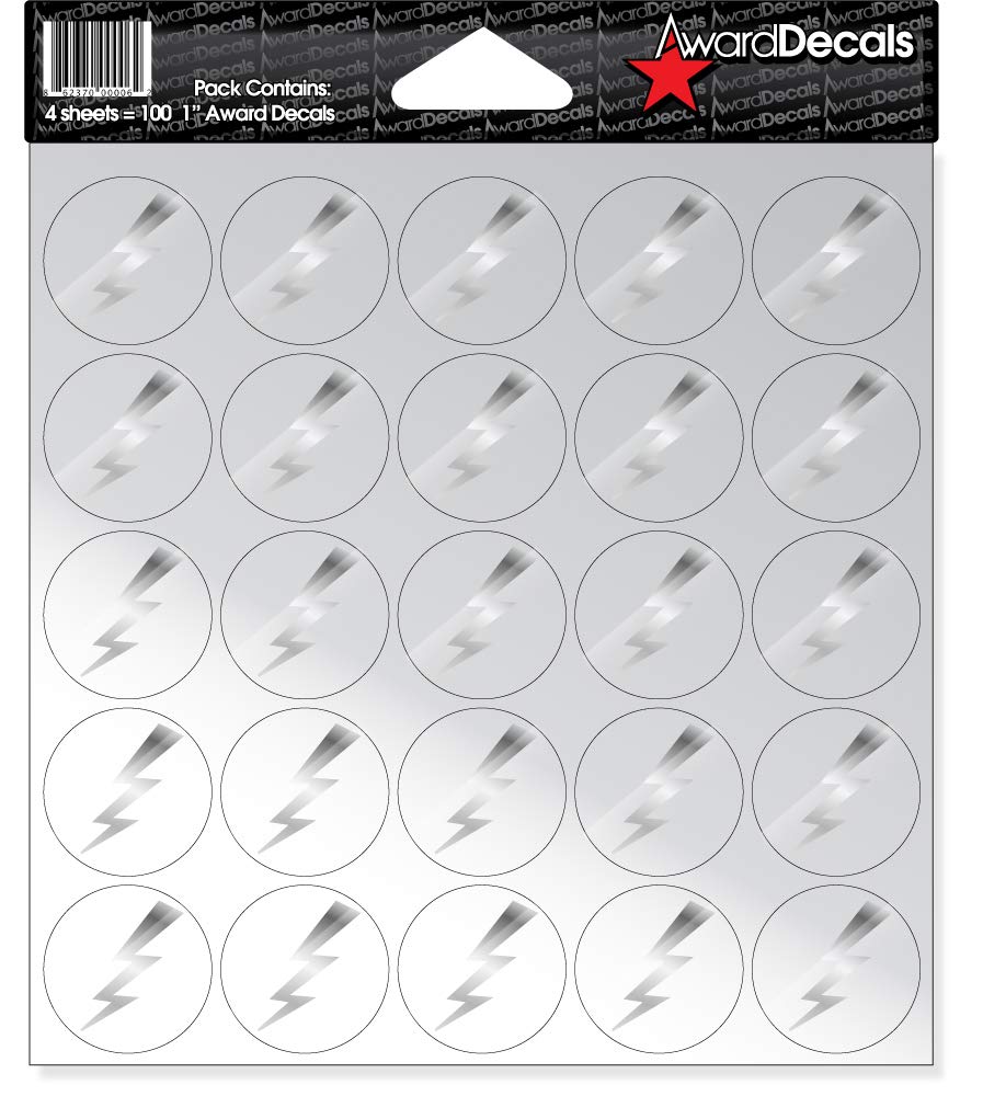 Stickers Lightning Bolt : personnalisez vos casques avec 100 éclairs argentés