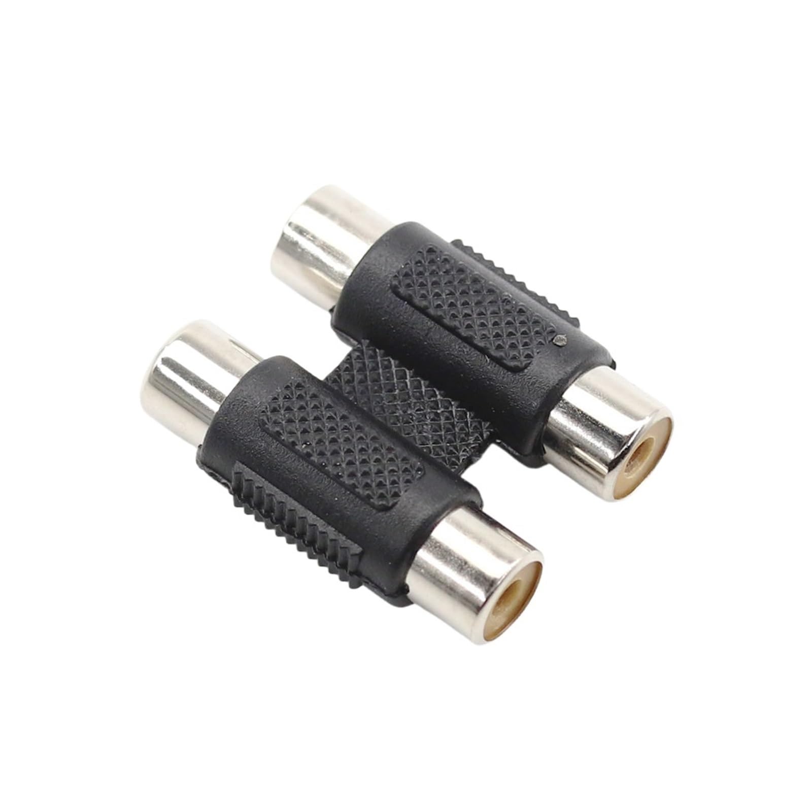 Connecteur Double/Trois RCA mâle à mâle, Adaptateur d'extension de Prise Jack Femelle à Femelle, 1/10 pièces(RCA 3F to 3F,10 Pcs)