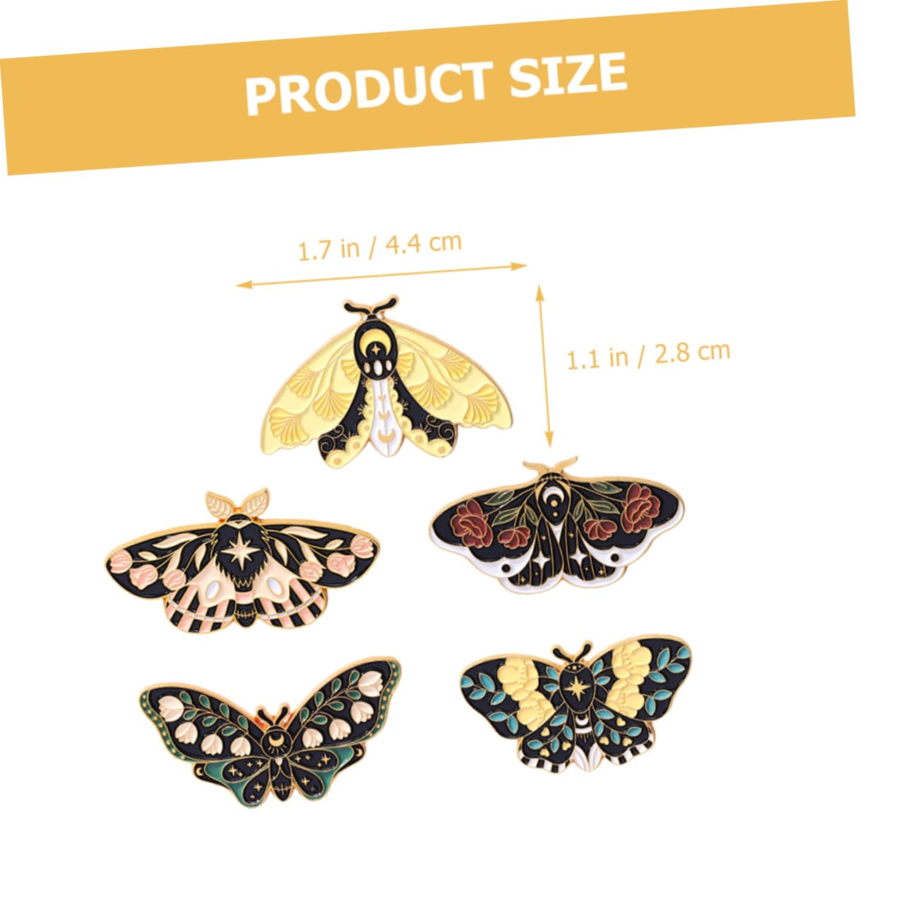 GALPADA 25stücke Teiliges Set Schmetterlings Broschen Bunte Emaille Anstecknadeln Für Kleidung Taschen Und Hüte Retro-insekten-design Für Accessoires Und