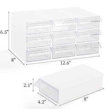 Amazon.com: Goaste 9 Pack Drawer Stacking Storage Cabinet