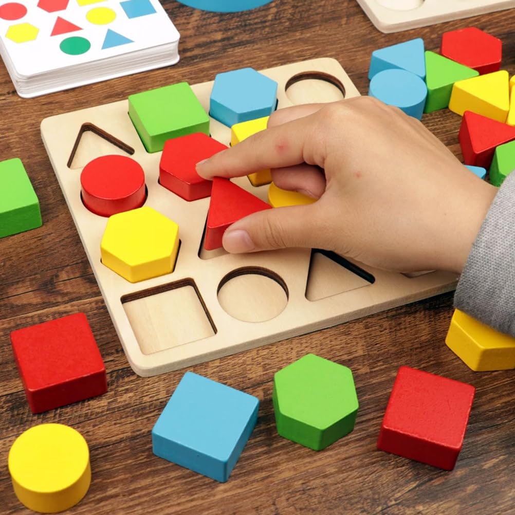 Jeu Correspondance Formes géométriques Bois Montessori