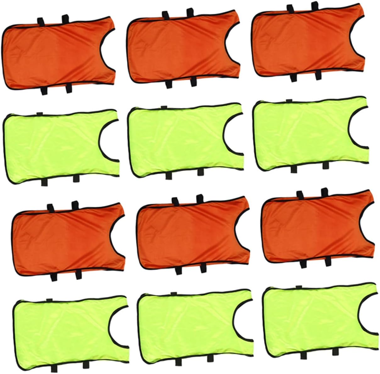 12pcs American Football Training Vest Boys Soccer Vest Breathable Pinnies Youth Football Practice