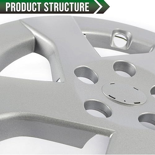 Miniatura 8 de GRAND ORANGE Tapacubos compatible con Toyota Prius de 15 pulgadas, 15.0 in, neumático de automóvil 2010-2011, 4 piezas 42602-47110 tapa exterior de