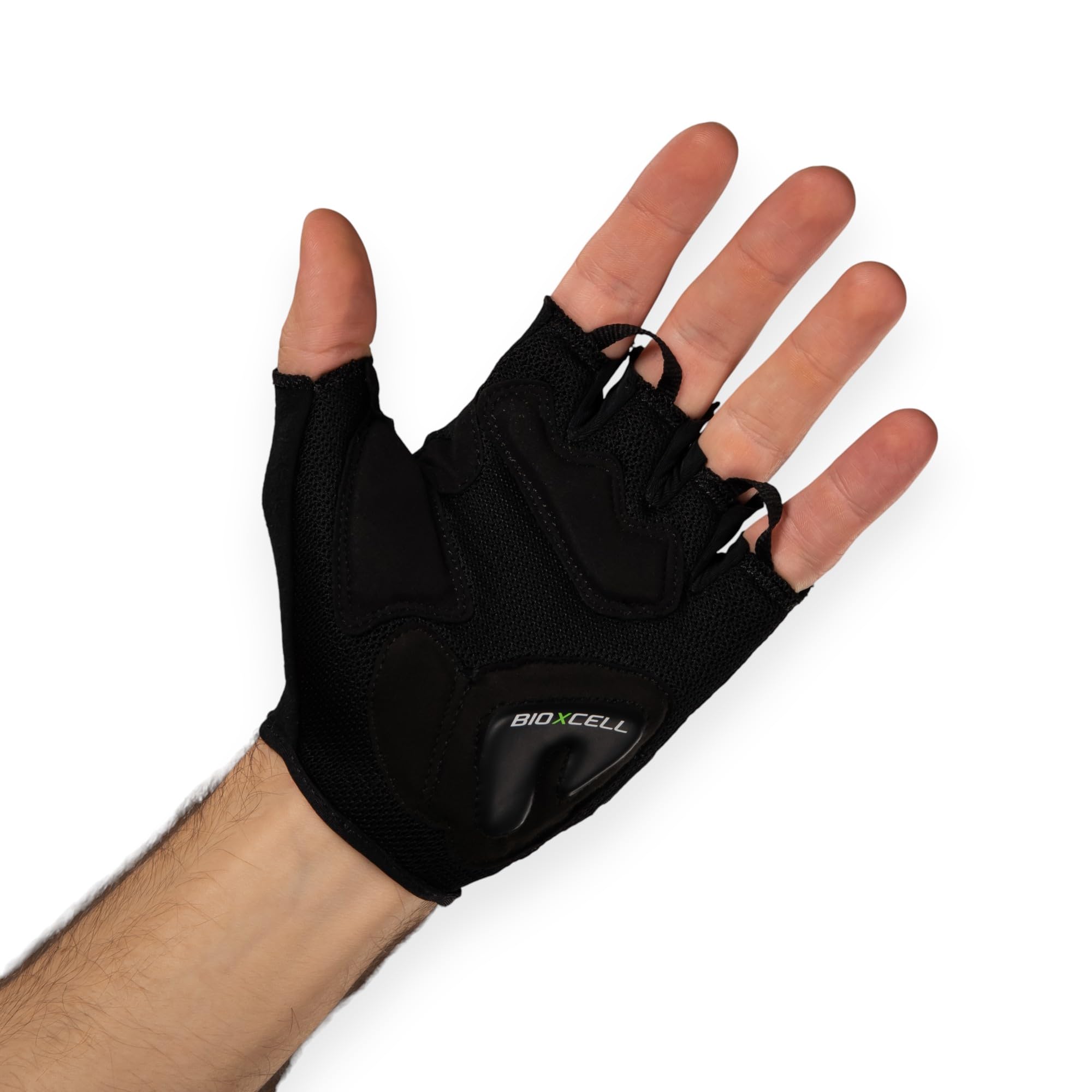 Chiba BioXCell Air | Gants de Cyclisme d'été pour Homme et Femme | Coupe élastique & Ventilation Airmesh | Rembourrage en Gel BioXCell | Clip Pratique & Quick Pull