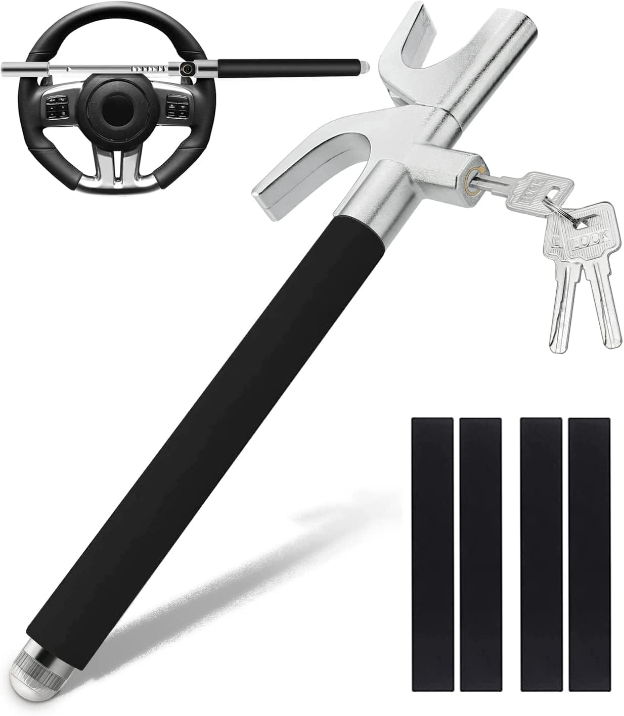 LMWNFEU Car Steering Wheel Lock, AntiTheft Prevention Devices