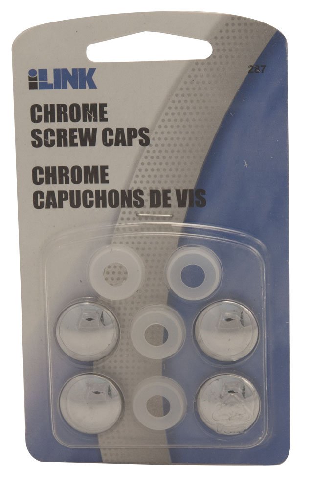 Ilinq Chrome Screw Caps - Part # 287, License Plate Covers