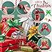 Wavwavw 60 Pieces Large Christmas Pull Bows Christmas Assorted Gift Wrap Bows DIY Metallic Gift Crafts with Glue Point for Xmas Presents Wedding Party Basket Holidays Decoration