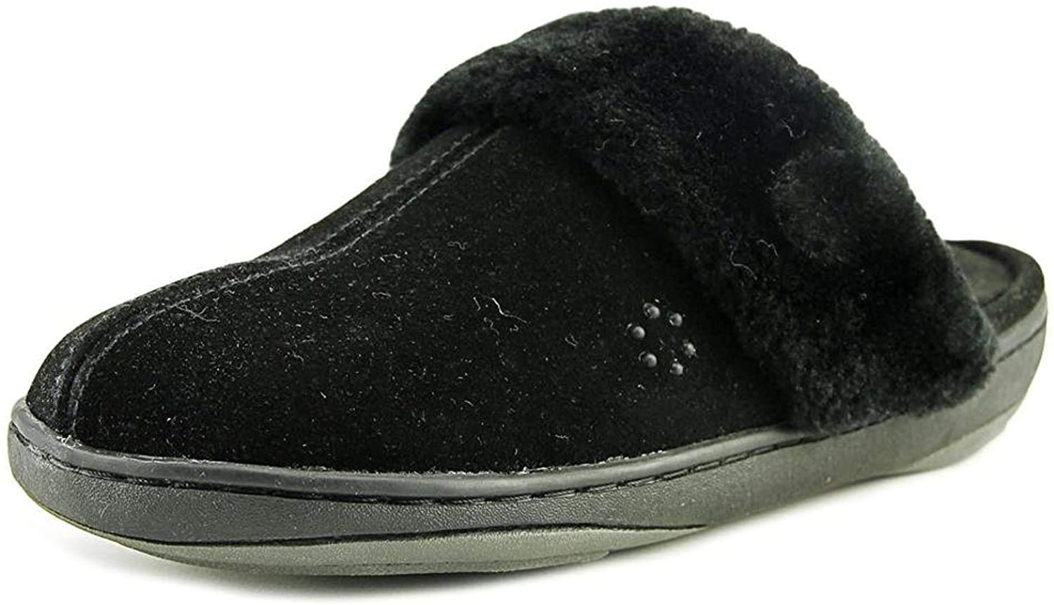 Tempur-Pedic Womens Kensley Scuff Casual Slippers Casual - Black