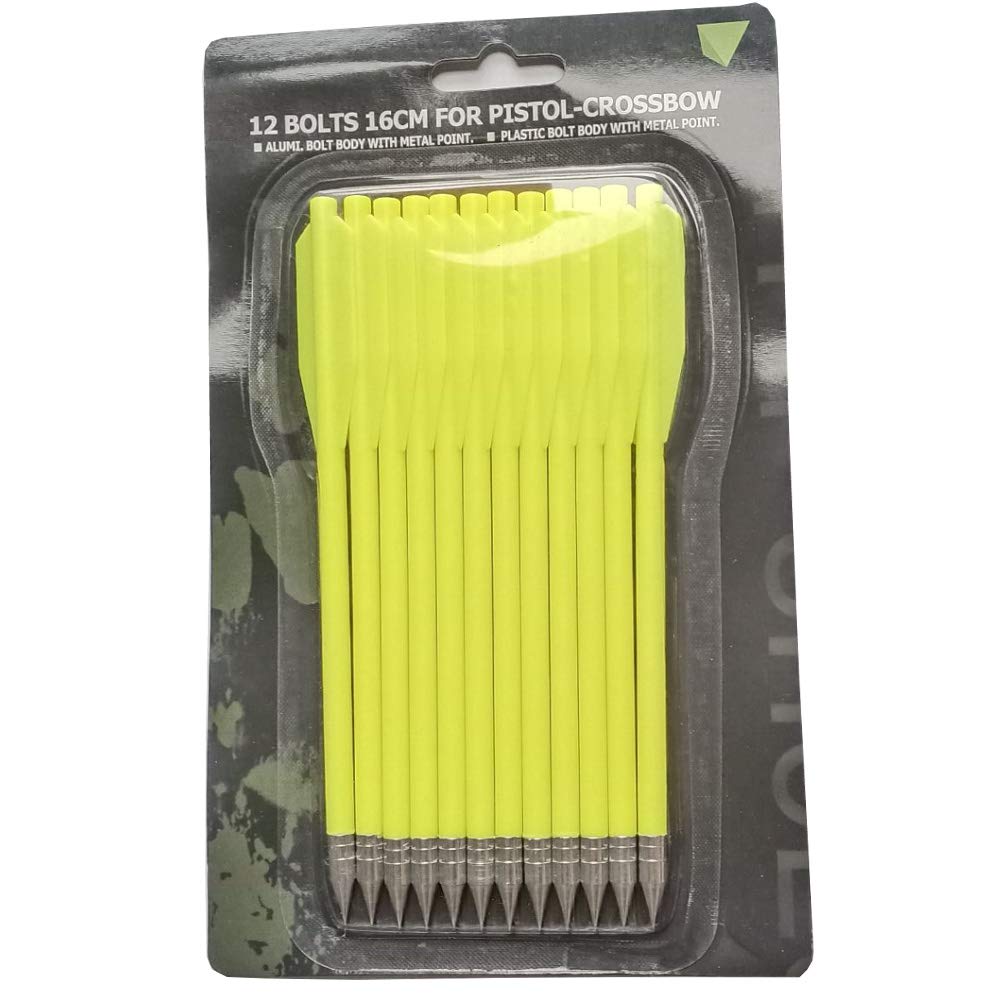 Crossbow Bolts 50-80lb Mini Crossbow Target Arrows Archery Pistol Fishing Hunting 6.3" Steel Tips Hunting Target