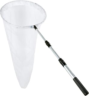 RESTCLOUD Professional Butterfly Insect Net - 16" Ring, 36" Depth, Telescopic Handle Extends to 36" for Bugs, Dragonflies, Bats