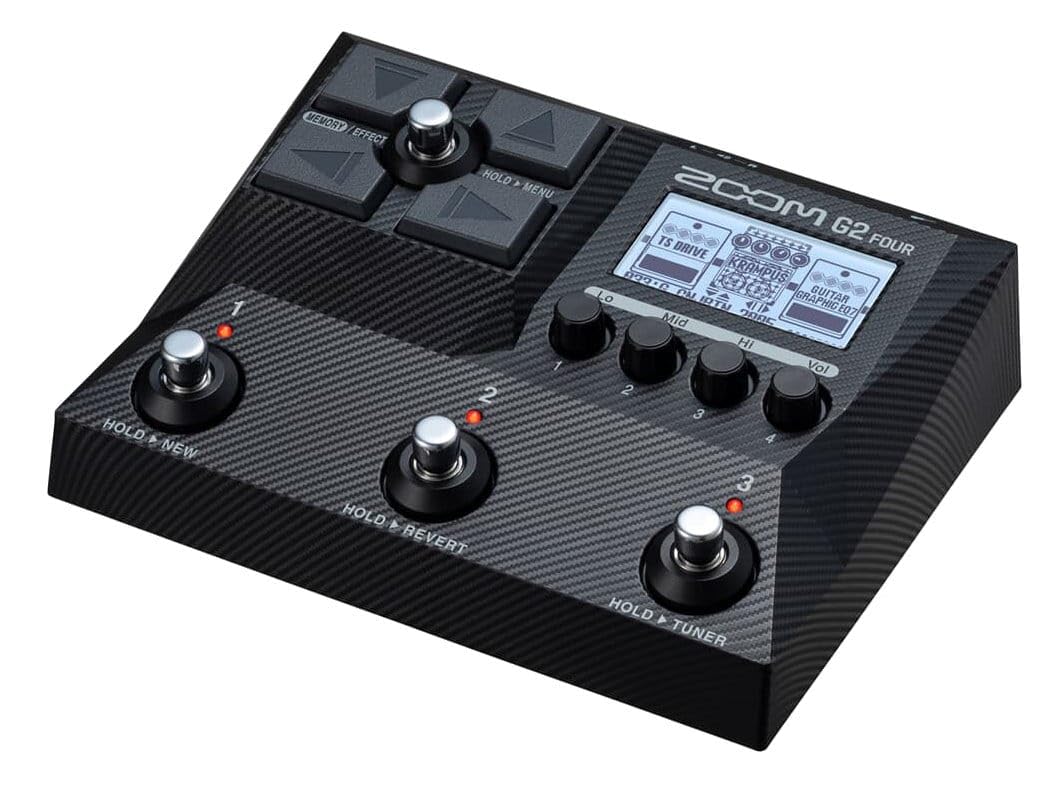 Zoom - G2 FOUR - Quattro Processori Multi-Effetti per Chitarre, IR Multi-Layered, Modellazione Amplificatori, 75+ Effetti Integrati, Looper, Sezione Ritmica, Accordatore, Interfaccia Audio, Leggero
