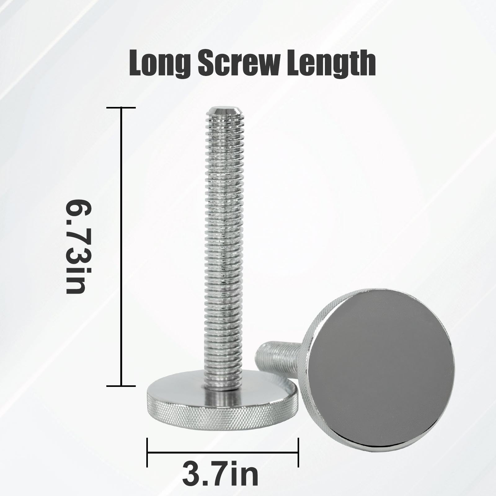 Compatible Weight Adjustment Longer Screws Fit Octagonal Dumbbells, Kettlebell Handles and Barbells