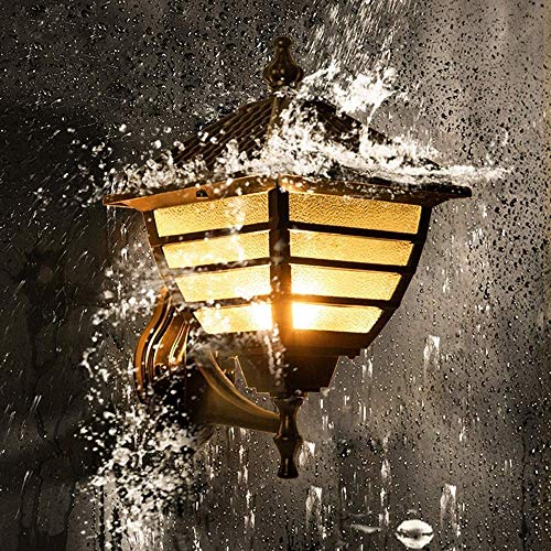 Lampe murale extérieure carrée E27 en aluminium étanche pour balcon - 4