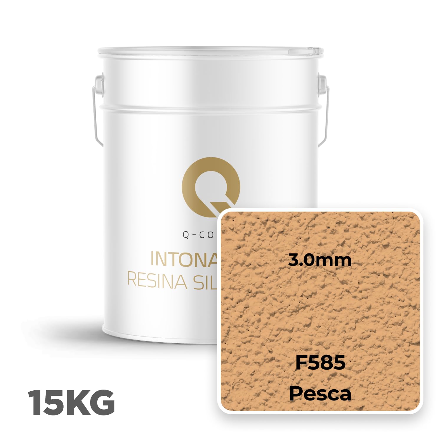 Intonaco In Resina Siliconica Pesca F585 15kg 3mm – Idrorepellente