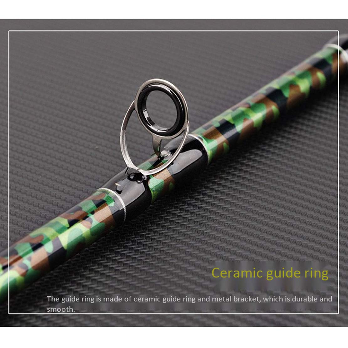 Canna da Pesca Polo Materiale di Carbonio Casting Rod Vernice Mimetica
