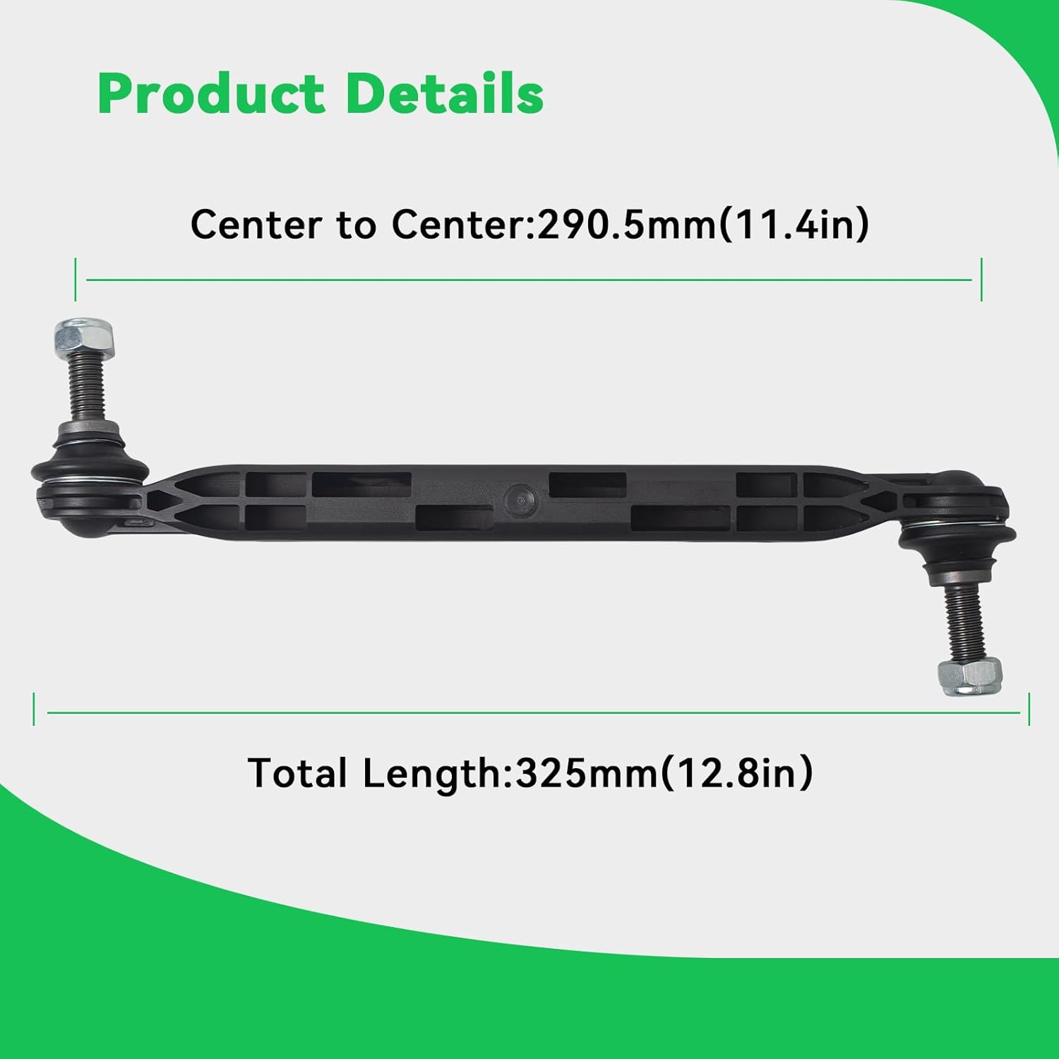 AUQDD 2Pcs K750660 (Center to Center 11.45 in,w/o Sport suspension) Front Sway Bar Stabilizer Link Fit For 2013-2016 Bu-ick LaCrosse, Regal /14-20 Chevy Impala, 13-15 Malibu (# 20961222 22810912)