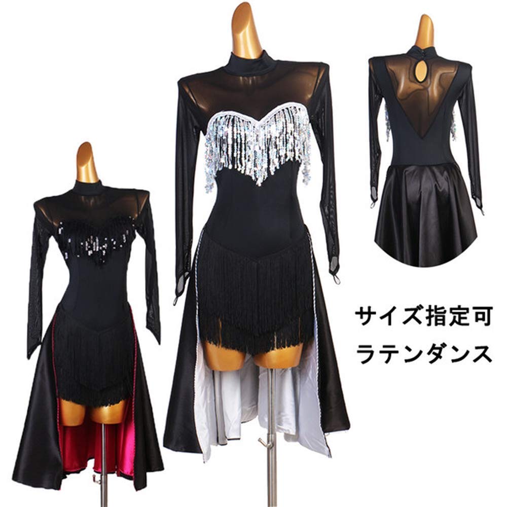 ラテンダンス衣装 ラテンドレス 社交ダンス ワンピース キャバ ダンス衣装 ワンショルダー スタンダード ワルツ ラテンダンス  競技着 練習着 舞踏会 演出用 舞台 発表会ドレス サイズ指定可 ブラック ホワイト d1372d3d3s1 Amazon.co.jp: GRATTY ラテン ダンス 衣装 ドレス 社交ダンス