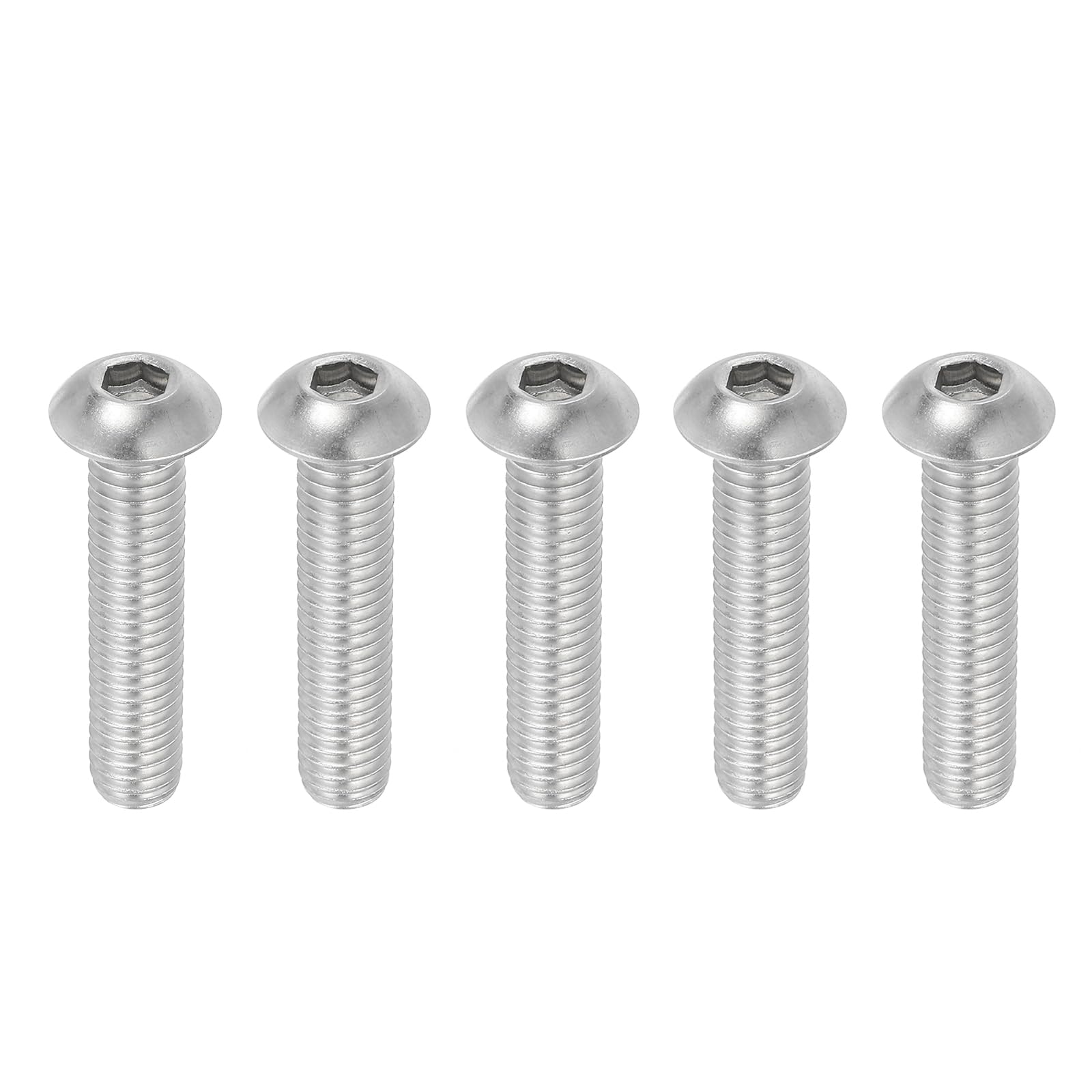 PATIKIL 3/8-16x1-3/4" Button Head Socket Cap Screws