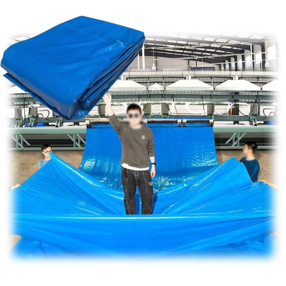 Bâche étanche pour bassin finissez-en avec les fuites couverture bleue pliable légère 3x10m