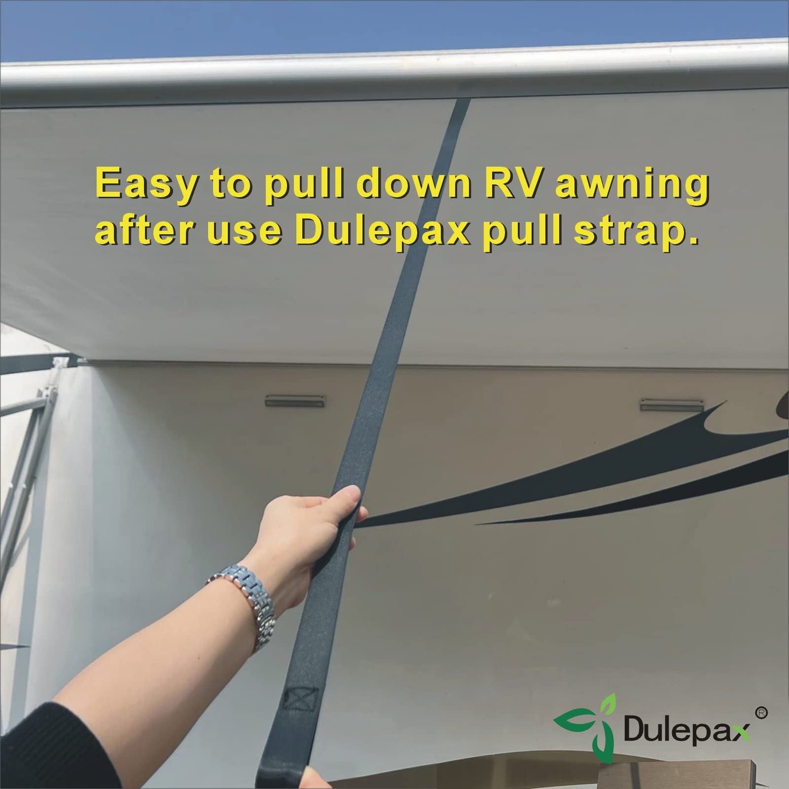 Dulepax RV Awning Pull Straps, 96 Inches Long Straps