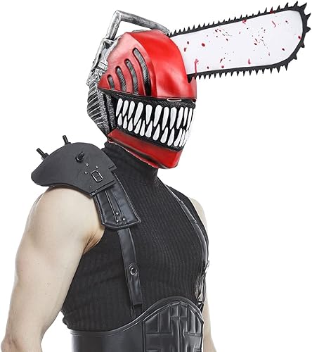 Emisorn Máscara de anime Pochita Denji para cosplay Power Denji Headwear - Casco de tocado de figura de diablo accesorios para fiesta de Halloween