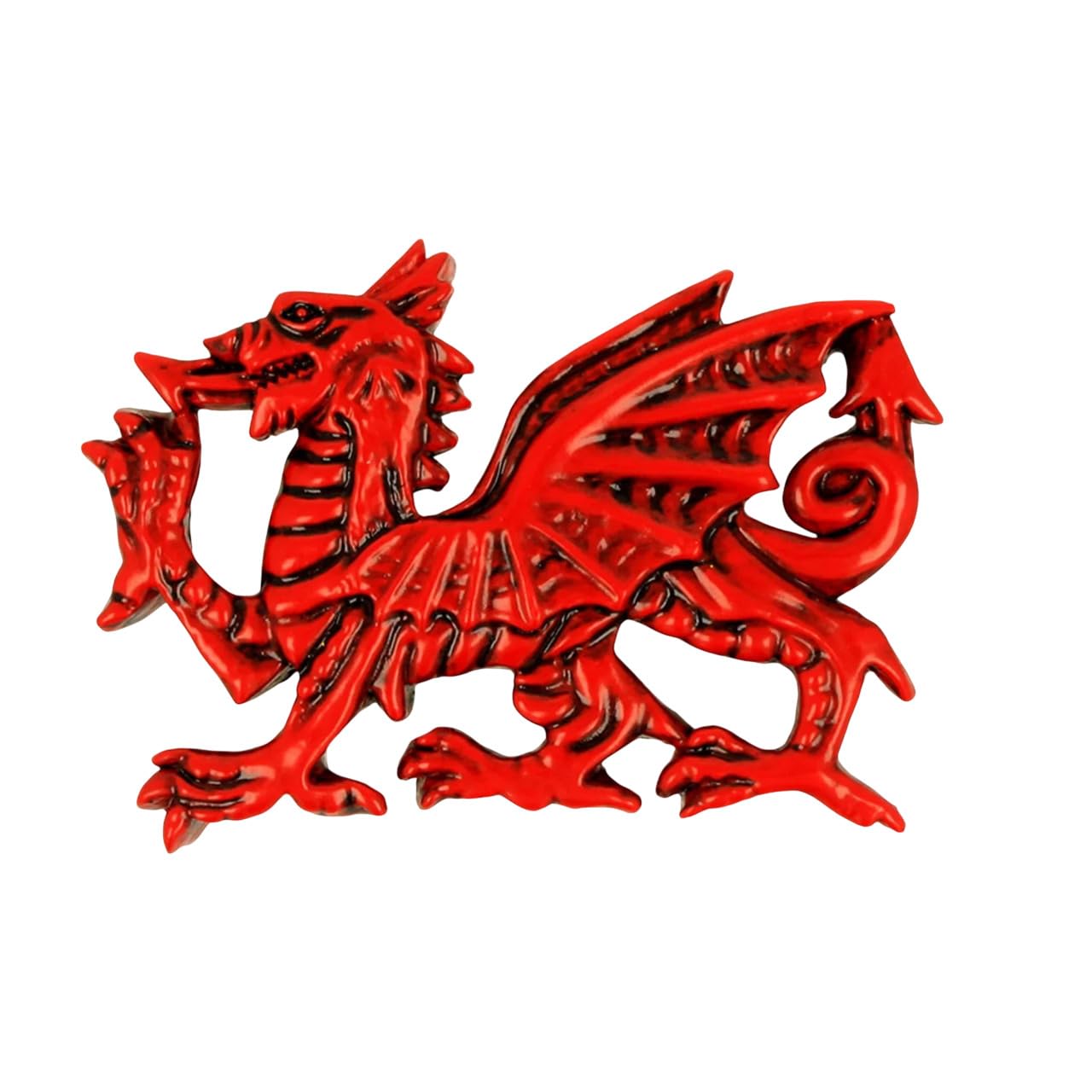 Elgate Red Wales Dragon Resin Printed Magnet | Bold & Mythical Welsh Dragon Design | Durable Resin Construction | Fridge Magnet Souvenir For Welsh Fans, Tourists & Collectors